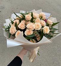 Букет Кремовые розы Латте в Поселок НИИРП