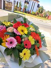 Букет цветов из:  Герберы #REPLACE_PRED# Поселок НИИРП